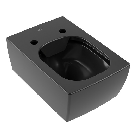 Фото Подвесной унитаз Villeroy&Boch Memento 2.0 4633R0R7 чистый черный