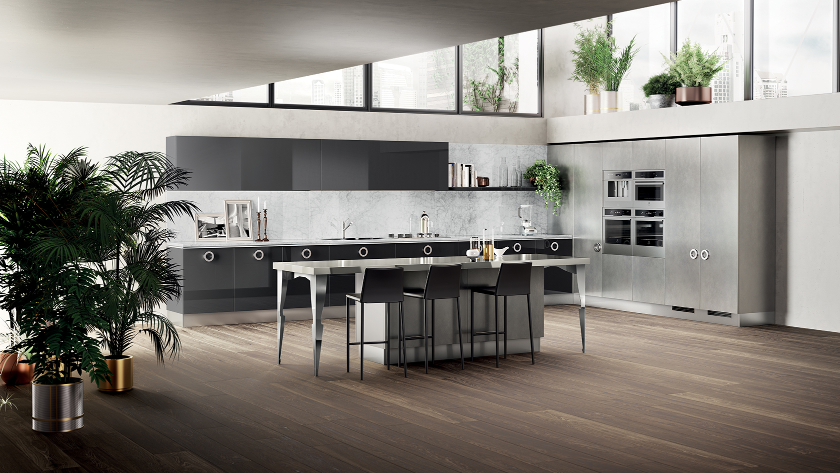 Фото Кухня Scavolini Exclusiva прямая 360 см