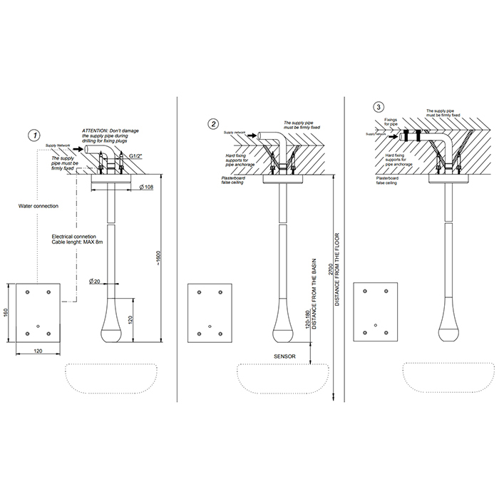 Фото Смеситель для раковины Gessi Goccia 33724#299 черный матовый