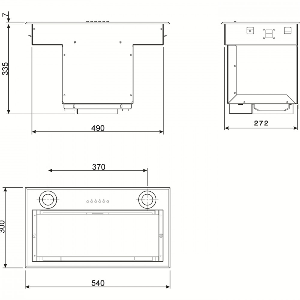 Фото Встраиваемая вытяжка Smeg KSEG58PXE