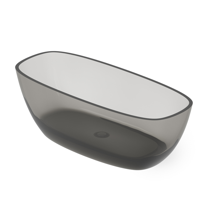 Фото Отдельностоящая ванна Dea Design Soul 170х72х56 DD8630 1700 R4 smoky black