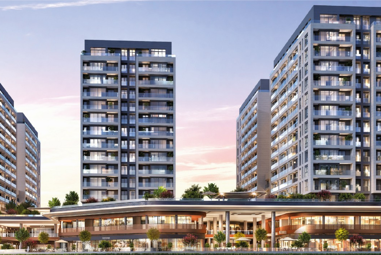 Жилой проект у моря с разнообразием форматов жилья