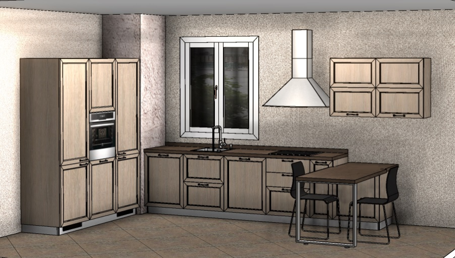 Фото Кухня Scavolini Highland угловая 330 на 180 см