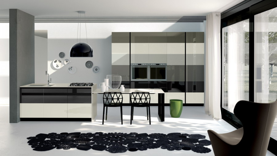 Фото Кухня Scavolini Tetrix прямая 420 см