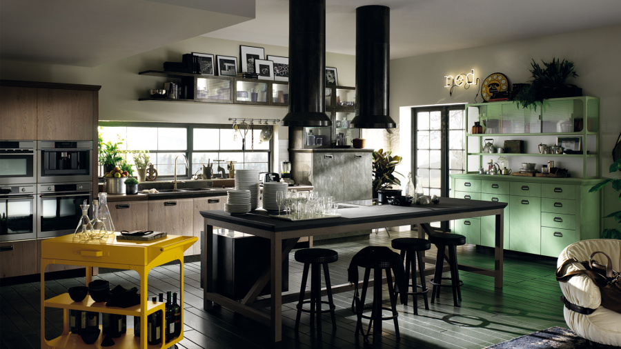 Фото Кухня Scavolini Diesel угловая 377 на 275 см
