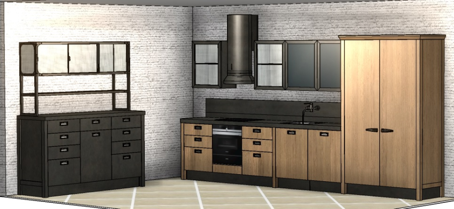 Фото Кухня Scavolini Diesel прямая 444 см