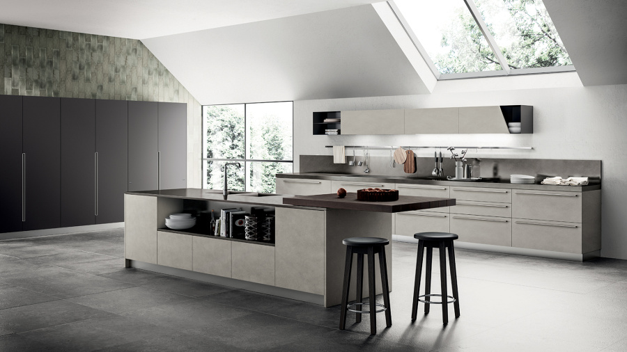 Фото Кухня Scavolini Mood прямая с островом