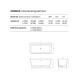Фото Отдельностоящая ванна Dea Design Modern 150х68х56 DD8603 1500 R3 emerald