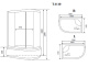 Фото Душевая кабина Timo Standart T-1110 P L, левостороняя