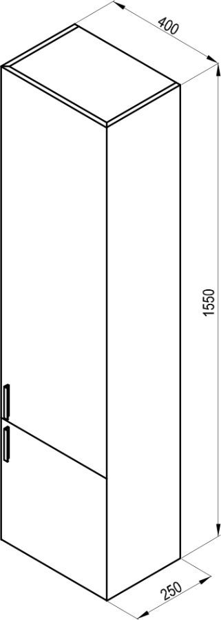 Фото Пенал Ravak Clear II 40 X000001644 правый