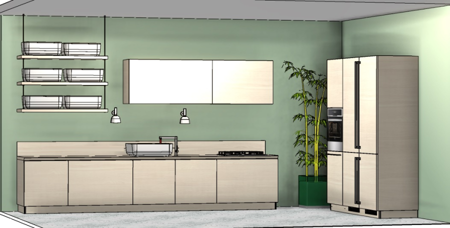 Фото Кухня Scavolini Qi прямая 420 см