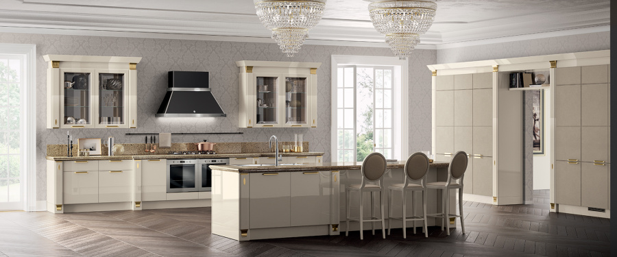 Фото Кухня Scavolini Exclusiva угловая 365 на 270 см