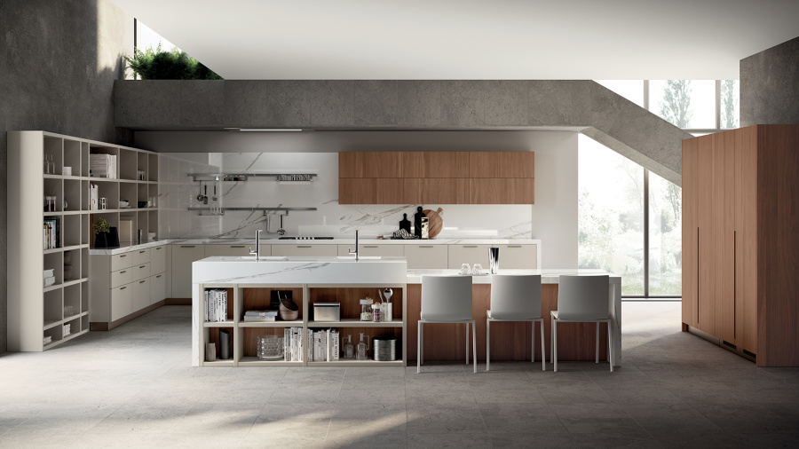 Фото Кухня Scavolini Mood прямая с островом