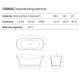 Фото Отдельностоящая ванна Dea Design Elegant 175x75x68 DD8614 1750 R4 smoky black