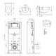 Фото Комплект инсталляция с унитазом AM.PM Awe IS49051.111738 белый, хром