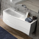 Фото Тумба с раковиной Burgbad Sinea 2.0 120 SFFQ121L F2800 G0165 C0001*1 белый глянцевый