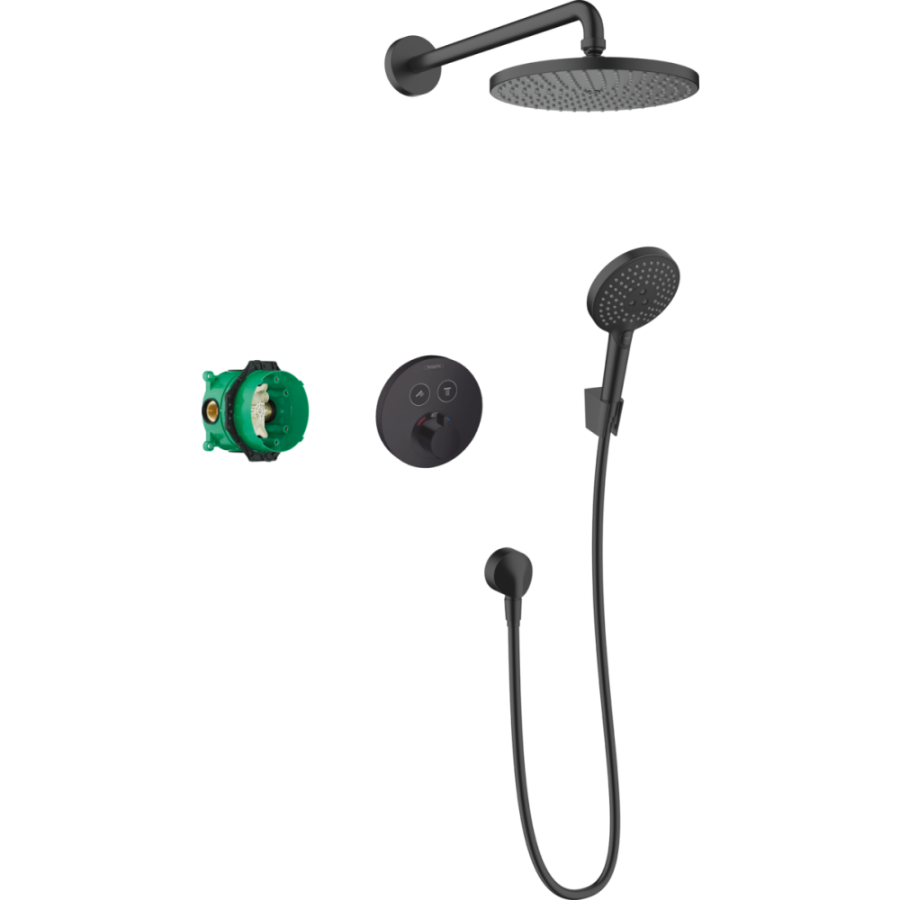 Фото Душевой комплект hansgrohe Raindance S 27959670 черный матовый