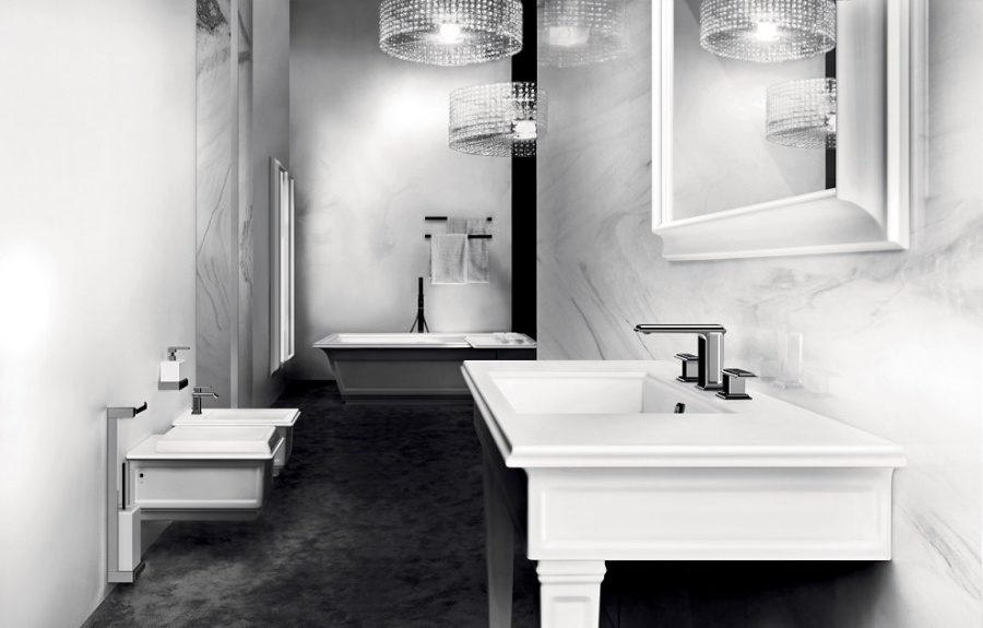 Фото Смеситель для раковины Gessi Eleganza 46012#080 золото