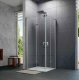 Фото Дверь в нишу Huppe Design Pure 8P0880.087.321 левая, матовое серебро
