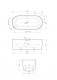 Фото Акриловая ванна Cezares Metauro 180х80 METAURO-INT-Central-180-80-60-G-W-MATT серый