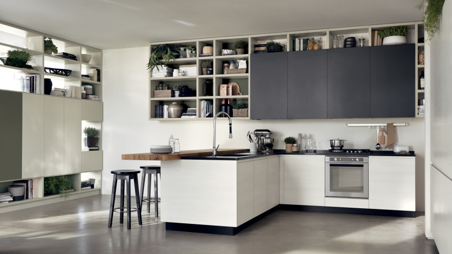 Фото Кухня Scavolini Motus прямая 405 см