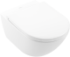 Фото Подвесной унитаз Villeroy&Boch Universo TwistFlush 4670T901 с крышкой-сиденьем