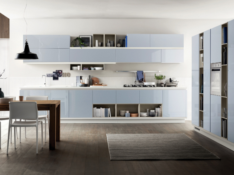 Фото Кухня Scavolini Foodshelf прямая 423 см