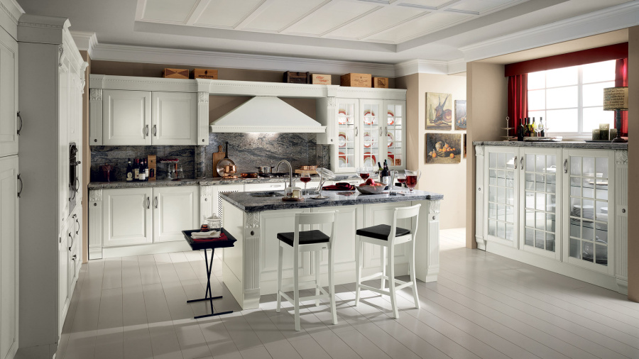 Фото Кухня Scavolini Baltimora угловая 365 на 150 см