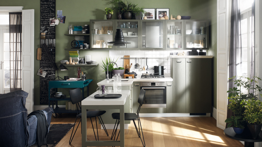 Фото Кухня Scavolini Diesel угловая 377 на 275 см