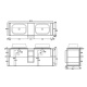 Фото Тумба под раковины Simas Frame 180 FM2 grey ashwood