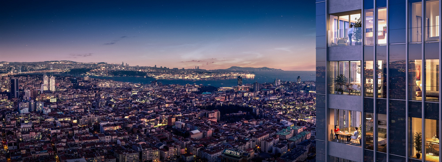 Красивые апартаменты в районе Бомонти