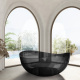 Фото Прозрачная ванна Abber Kristall 150x150 AT9705Onyx оникс