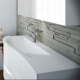 Фото Тумба с раковиной Burgbad Sinea 2.0 120 SFFQ121L F2800 G0165 C0001*1 белый глянцевый