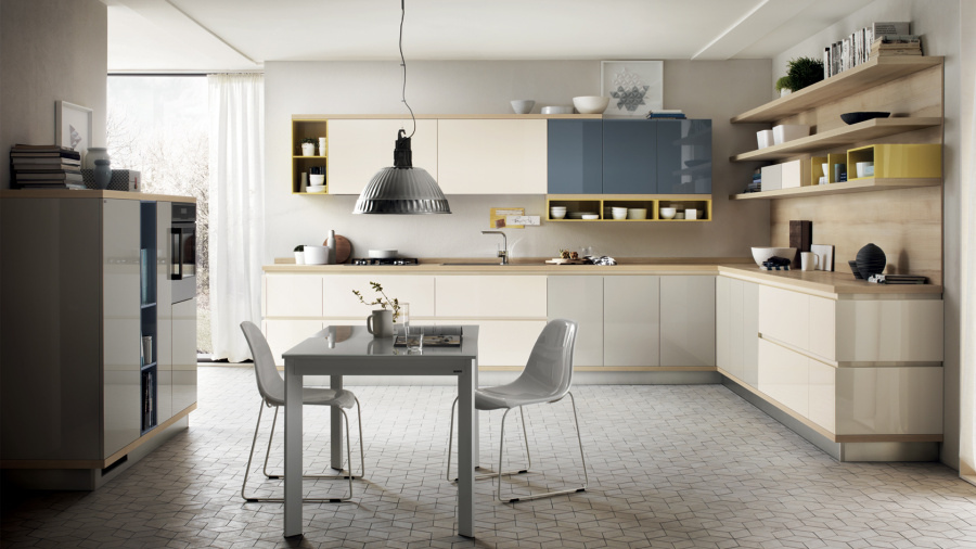 Фото Кухня Scavolini Foodshelf прямая 423 см
