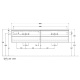 Фото Тумба под раковины Villeroy&Boch Antao 160 L28110HJ шелковый серый матовый лак