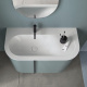 Фото Тумба с раковиной Burgbad Lavo 2.0 102 SFZT102/LG0226F5046C0001*1 левая голубой лед матовый