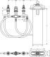 Фото Внутренняя часть смесителя на борт ванны hansgrohe 13440180