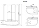 Фото Душевая кабина Timo Standart T-1120 P R, правосторонняя