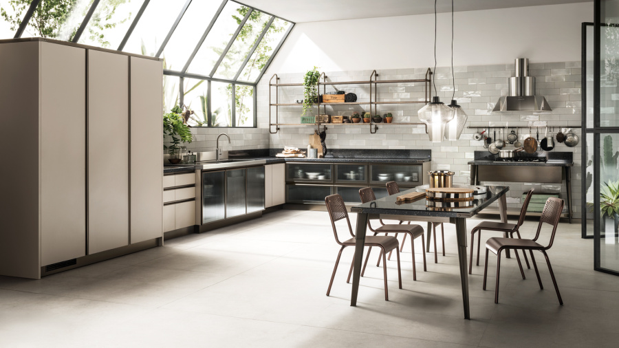 Фото Кухня Scavolini Diesel Open Workshop прямая 390 см