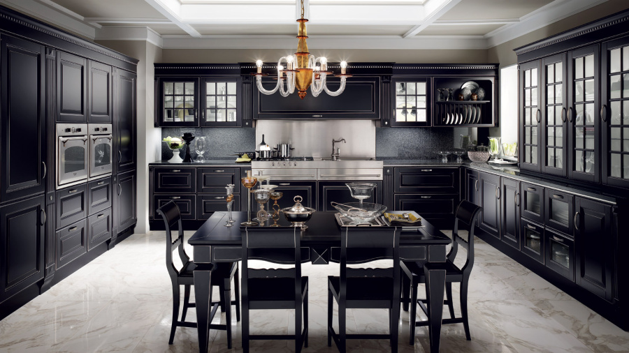 Фото Кухня Scavolini Baltimora угловая 365 на 150 см