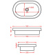 Фото Раковина Artceram Fuori Scala TFL033 41 00 58х36 без перелива матера