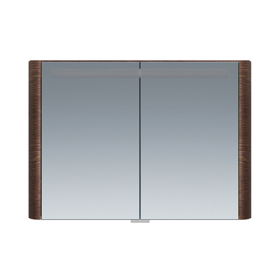 Фото Зеркальный шкаф AM.PM Sensation M30MCX1001TF табачный дуб текстурированный, с подсветкой