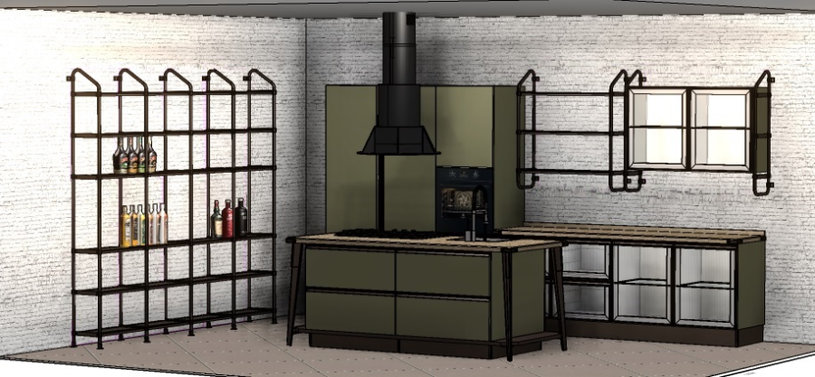 Фото Кухня Scavolini Diesel Open Workshop с островом