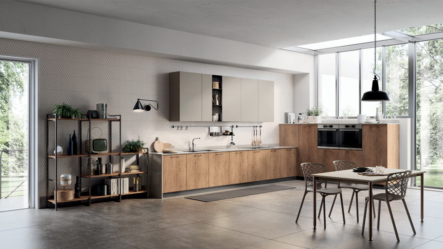 Фото Кухня Scavolini Mood прямая с островом