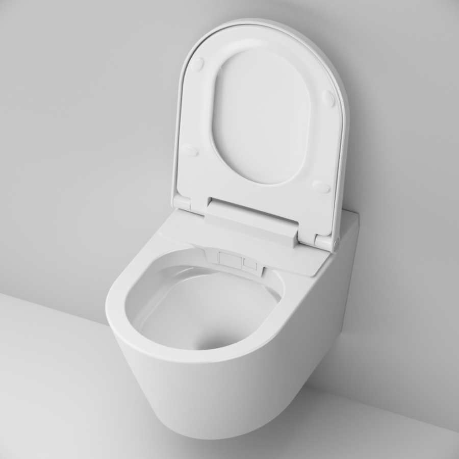 Фото Подвесной унитаз-биде AM.PM Inspire CleanCare CCC501700SC с крышкой-сиденьем