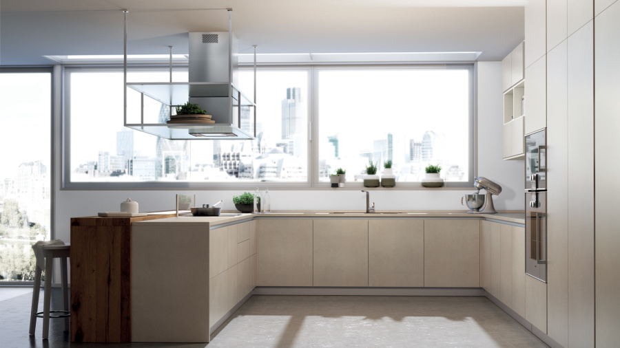 Фото Кухня Scavolini прямая с островом