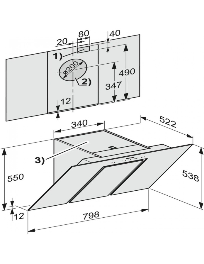 Фото Вытяжка Miele DA 6488 W Pure OBSW
