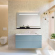 Фото Тумба с раковиной Burgbad Fiumo 120 SFXN122F3957FOT55G0223C0001*1 голубой матовый