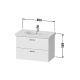 Фото Тумба под раковину Duravit Xbase 80x45.8 XB619003030 натуральный дуб