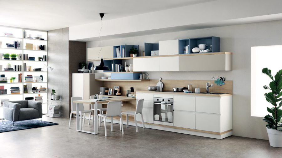 Фото Кухня Scavolini Foodshelf прямая 423 см